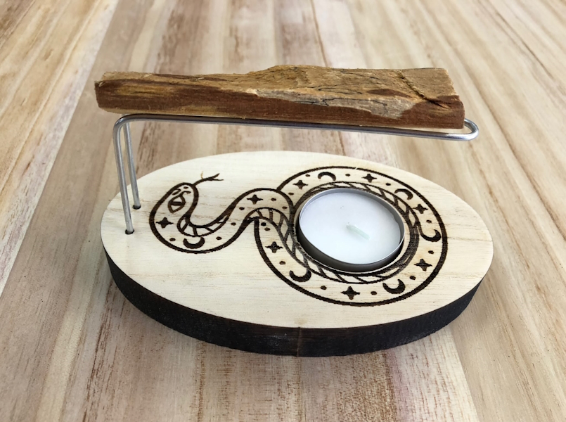 Quemador palo santo Serpiente
